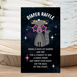 Kosmisk babystölder Diaper Raffle Biljett Tilläggskort