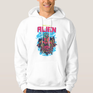 Kosmisk besökare: Aliendesign Hoodie