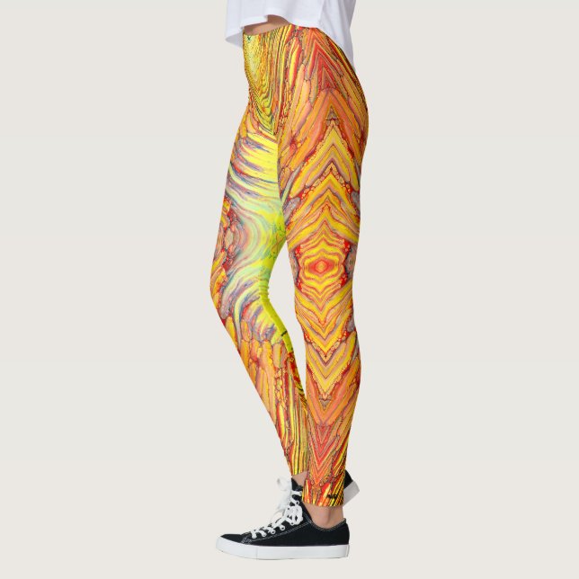 Kosmisk blandning av citrusfrukter leggings (Vänster)
