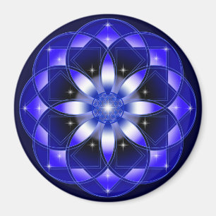 Kosmisk blomma magnet