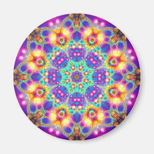 Kosmisk blomma magnet