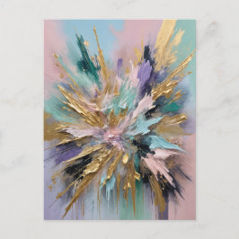 Kosmisk blomning vykort