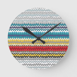 kosmisk chevron rund klocka