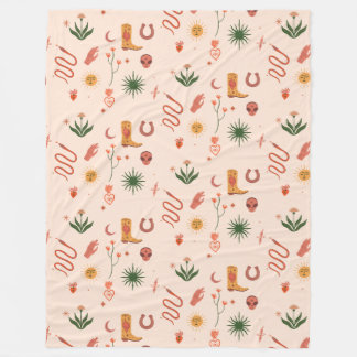 Kosmisk Cowgirl Patterned Blanket Fleecefilt