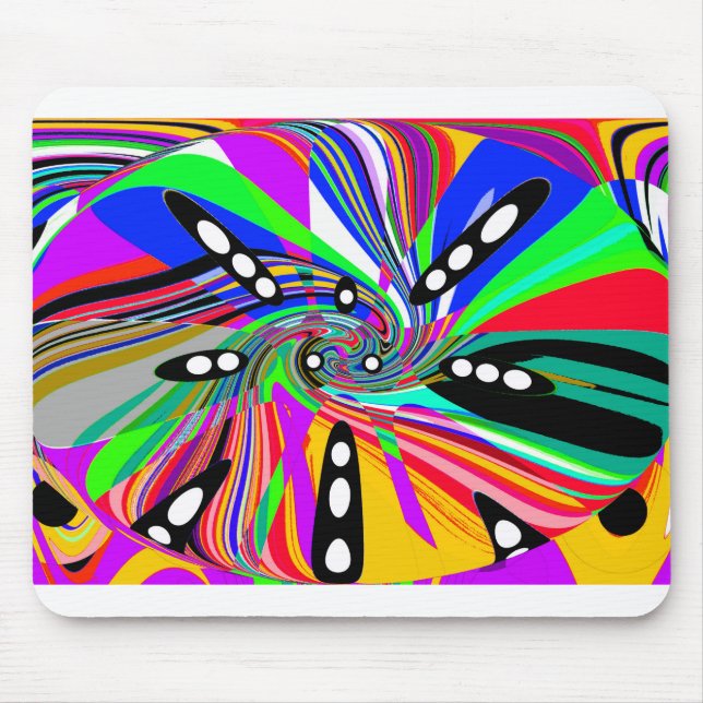 Kosmisk dice art musmatta (Framsidan)