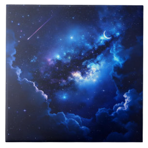 Kosmisk Dreamscape Ceramic Tile Kakelplatta