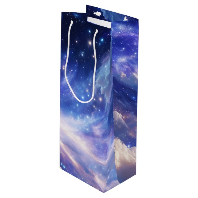 Kosmisk Dreamscape: Snurra Nebula & Starry Night (Framsidan Vinklad)