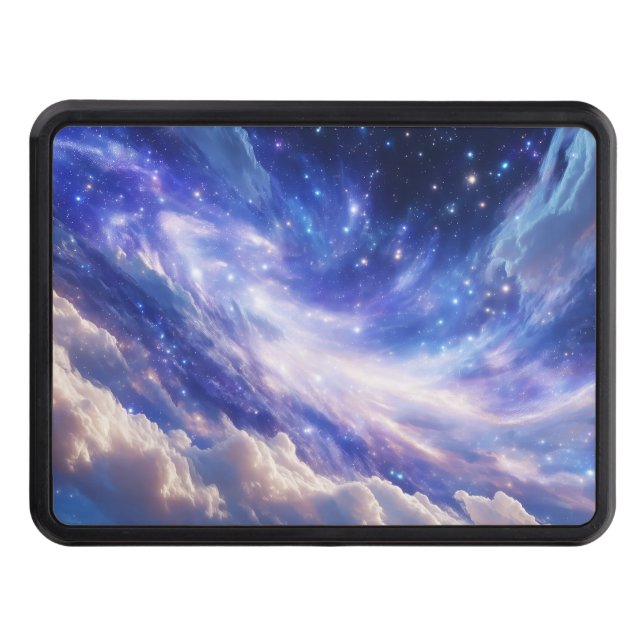 Kosmisk Dreamscape: Snurra Nebula & Starry Night Dragkroksskydd (Framsidan)