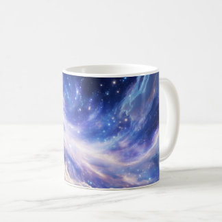 Kosmisk Dreamscape: Snurra Nebula & Starry Night Kaffemugg
