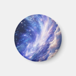 Kosmisk Dreamscape: Snurra Nebula & Starry Night Magnet