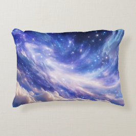 Kosmisk Dreamscape: Snurra Nebula & Starry Night Prydnadskudde