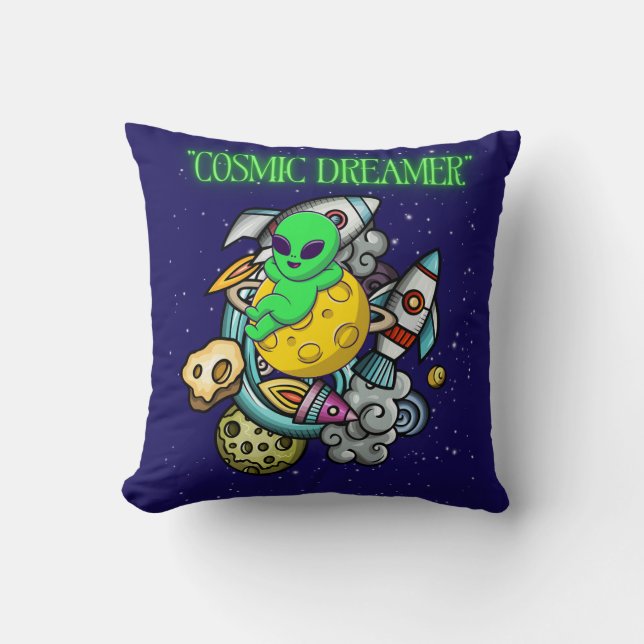 kosmisk drömmare kudde (Framsida)
