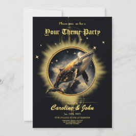 Kosmisk elegans, guldval, svart val inbjudningar