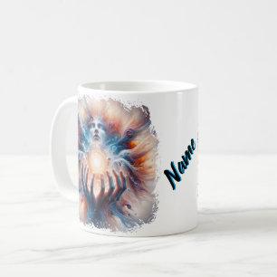 Kosmisk energi från Händer Kaffemugg