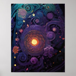 Kosmisk energi och kreativitet poster