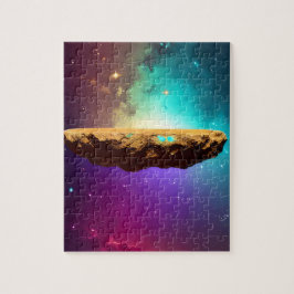 Kosmisk färgstark universell Flytande Asteroidplat Pussel