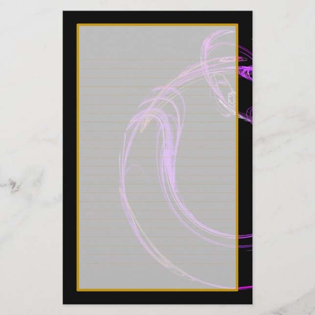 Kosmisk fodrad brevpapper för exponeringsglas VII (Framsida)