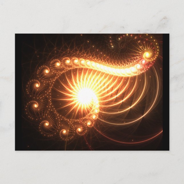 Kosmisk fråga vykort (Framsida)