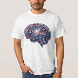 Kosmisk Galax Universum Hjärna Astronomi Rymd Kons T Shirt