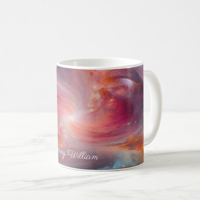 Kosmisk geometrisk sammansättning kaffemugg (Framsida höger)