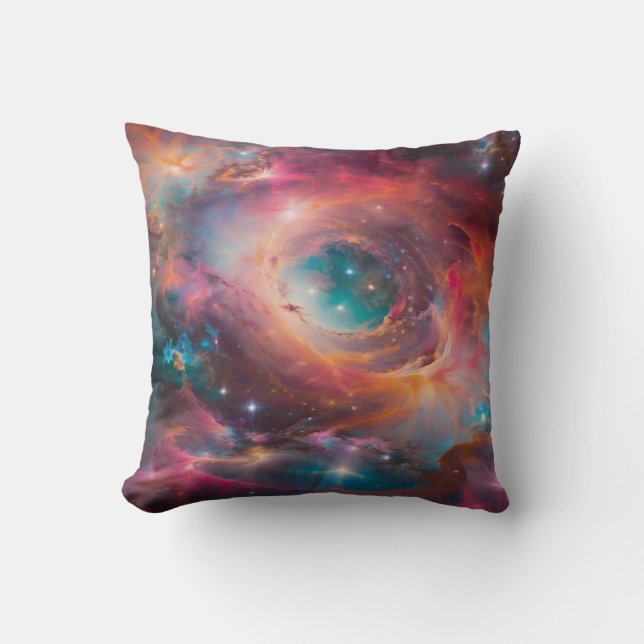 Kosmisk geometrisk sammansättning kudde (Framsida)