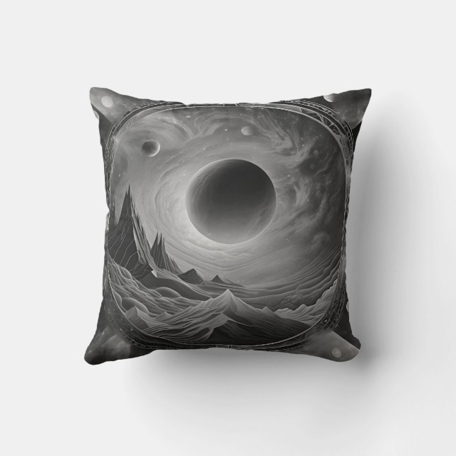 Kosmisk geometrisk sammansättning kudde (Baksida)