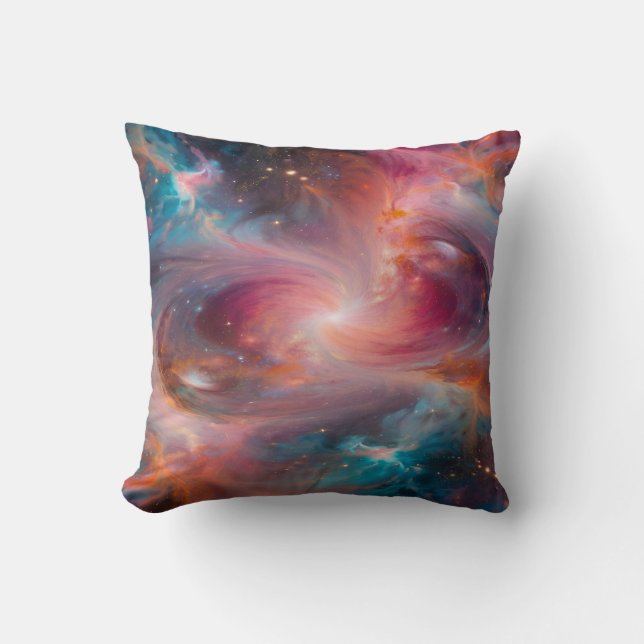 Kosmisk geometrisk sammansättning kudde (Framsida)