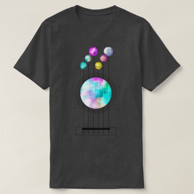 Kosmisk gitarr t shirt (Design framsida)