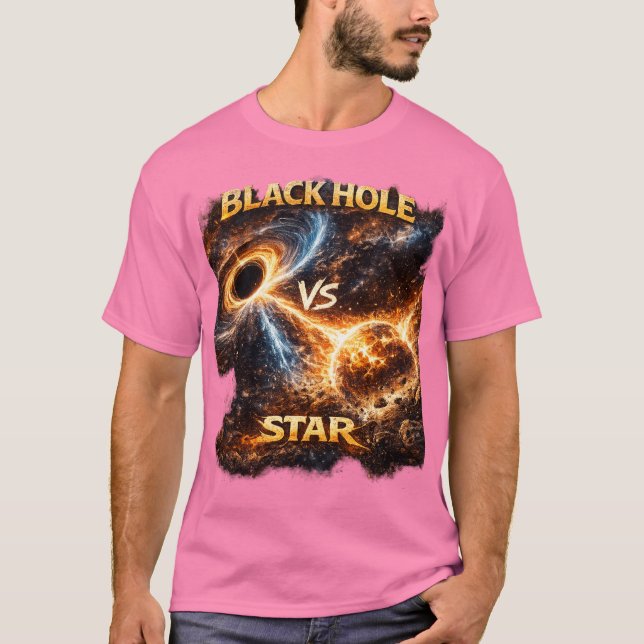 Kosmisk gravitationskollision. t shirt (Framsida)