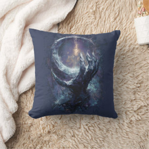 Kosmisk Hand Mörk Fantasy Kudde