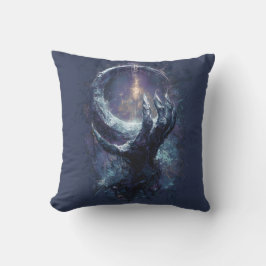 Kosmisk Hand Mörk Fantasy Kudde
