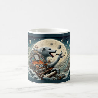 Kosmisk Hundpianist Kaffemugg