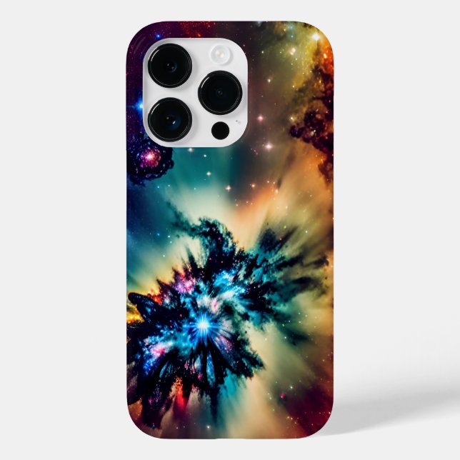 Kosmisk indigo exploderade meriderande rymdlandska (Baksida)