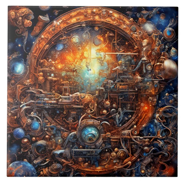 Kosmisk  kakelplatta (Framsidan)