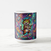Kosmisk Katt Kaffe Mugg – Galax Rymdkatt med