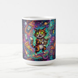 Kosmisk Katt Kaffe Mugg – Galax Rymdkatt med