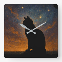 Kosmisk Katt Siluett