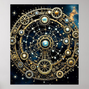 Kosmisk konst i den kelestiska mekanismen poster