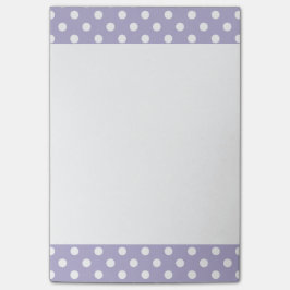 Kosmisk lavendel/purpurfärgad polka dots post-it block