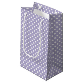Kosmisk lavender- och vit polka dots-presentpåse