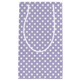 Kosmisk lavender- och vit polka dots-presentpåse