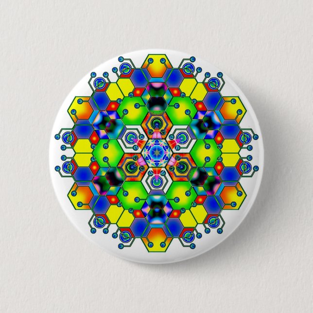 Kosmisk Mandala 1 Knapp (Framsida)