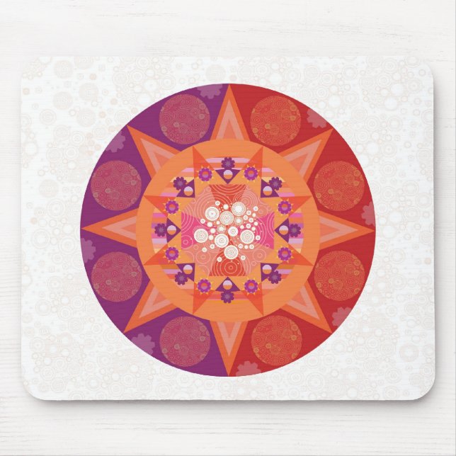 Kosmisk mandala musmatta (Framsidan)