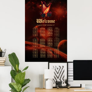 Kosmisk melodi, harpens magi. poster