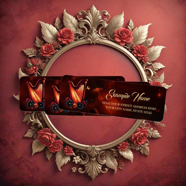 Kosmisk melodi, harpens magi. returadress etikett (Skapare uppladdad)