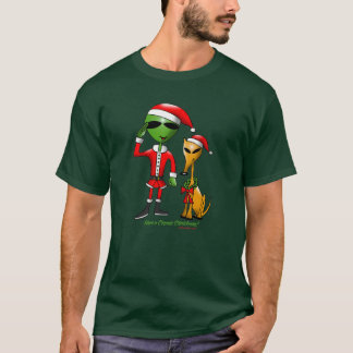 Kosmisk mörkdräkt för jul 2 t shirt