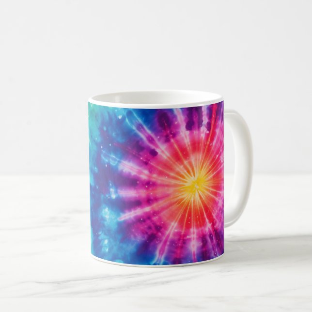 Kosmisk neonregnbågsfärgning kaffemugg (Framsida höger)