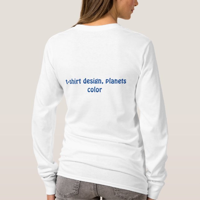 Kosmisk palett: Planetsymphony T Shirt (Baksida)