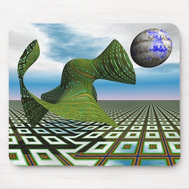 Kosmisk pudel Mousepad Musmatta (Framsidan)