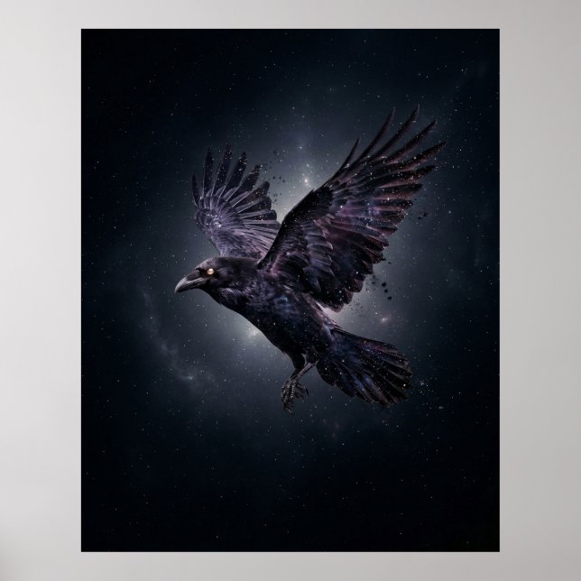 Kosmisk Räv Stjärna Tomrum Poster (Framsidan)